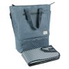 Baby Innovations by Arctic Zone Convertible Diaper Bag with Dual Compartment, Navy Blue