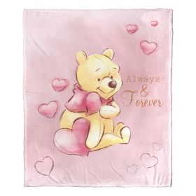 Winne the Pooh; Love Always Pooh Aggretsuko Comics Silk Touch Throw Blanket; 50" x 60"