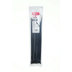 Hyper Tough 14.5 inch 75lb Cable Ties UV Resistant Black 100 Count