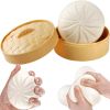 Dumpling Stress Fidget Relief Toy, Sensory Squeezing Stretch Toy, Steamed Stuffed Stretch Bun Stress Relief Toy