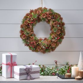 18.5'' PINE CONE Wreath