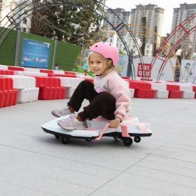 Electric Kids Racing Car with Music and Lights, Pink