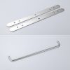 304 Stainless Steel Hand Polishing Finished Three Towel Bars Towel Rack Wall Mounted Multilayer Bathroom Accessories 17.72 inch bars KJWY003YIN-45CM