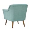 Shelby 31.5" Aquamarine Teal Woven Fabric Oversized Armchair