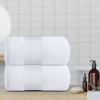 Resort Collection Soft Bath Sheets Towels Set of 2 Oversize Large 35x70 in Luxury Hotel Plush & Absorbent Cotton Bath Sheets 2 Pack White