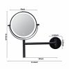 8 Inch 3 Colors LED Lighted, Wall Mounted Makeup Mirror, Double Sided 1X /10X HD Magnifying, 360¬∞ Swivel with Extension Arm