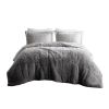 Ombre Shaggy Long Fur Comforter Mini Set