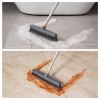 Floor brush with squeegee, powerful cleaning tool for concrete, tile, bathrooms, kitchens, garages and swimming pools