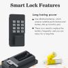 WeHere Mailbox with Electronic Lock, Wall Mount Mailbox for Outside Waterproof Design, One Time Code/Permanent code/Spare Keys Unlock