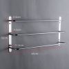 304 Stainless Steel Hand Polishing Finished Three Towel Bars Towel Rack Wall Mounted Multilayer Bathroom Accessories 17.72 inch bars KJWY003YIN-45CM