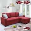 Rad Flannelette 4-Piece Couch Living Room Sofabed