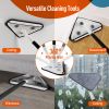 Effortless Wall Cleaning Mop with Disposable Pads,Versatile Triangle Design,Long Handle for High Reach,Perfect for Walls, Baseboards, and Ceilings