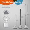 Effortless Wall Cleaning Mop with Disposable Pads,Versatile Triangle Design,Long Handle for High Reach,Perfect for Walls, Baseboards, and Ceilings