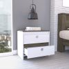 Lily Nightstand, Two Drawers, Superior Top