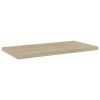 Bookshelf Boards 8 pcs Sonoma Oak 15.7"x7.9"x0.6" Engineered Wood