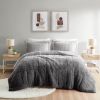 Ombre Shaggy Long Fur Comforter Mini Set