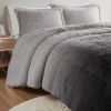 Ombre Shaggy Long Fur Comforter Mini Set