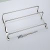 304 Stainless Steel Hand Polishing Finished Three Towel Bars Towel Rack Wall Mounted Multilayer Bathroom Accessories 17.72 inch bars KJWY003YIN-45CM