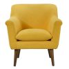 Shelby 31.5" Yellow Woven Fabric Oversized Armchair