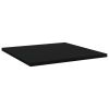 Bookshelf Boards 4 pcs Black 15.7"x15.7"x0.6" Engineered Wood