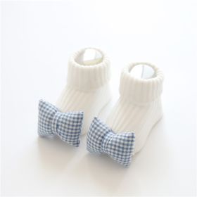 Baby socks (Option: Blue bow-M)