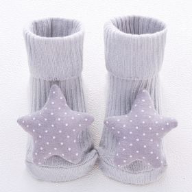 Baby socks (Option: Grey stars-XS)