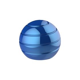 Desk Ball Spinner Optical Illusion Fidget Spinning Top Ball Stress Relief Toy Metal Juguete Para Aliviar El Estr√©s –∞–Ω—Ç–∏—Å—Ç—Ä–µ—Å—Å (Color: 45MM Blue)