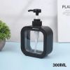 Foaming Soap Dispenser, 300ml And 500ml Dish Soap Dispenser, Refillable Modern Square Pump Bottle Lotion Dispenser, Hand Soap Dispenser For Bathroom