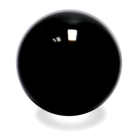 3 Inches of Acrylic Contact Juggling Ball - 75mm (Color: Black, size: 75mm)