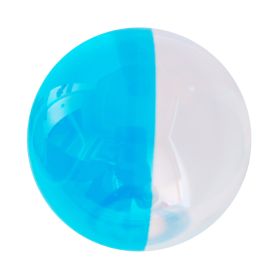 80mm Clear Acrylic Contact Juggling Ball for Beginners & single ball tricks - 3.15" (Color: Clear with Aqua)