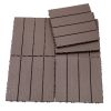 Plastic Interlocking Deck Tiles, 11.8"x11.8"(Pack of 44), Patio Flooring Outdoor Waterproof All Weather Use for Garden Poolside Front/Back Yard