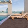 Plastic Interlocking Deck Tiles, 11.8"x11.8"(Pack of 44), Patio Flooring Outdoor Waterproof All Weather Use for Garden Poolside Front/Back Yard