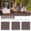 Plastic Interlocking Deck Tiles, 11.8"x11.8"(Pack of 44), Patio Flooring Outdoor Waterproof All Weather Use for Garden Poolside Front/Back Yard