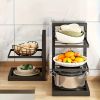 1PC Pot Rack Pot Storage Kitchen Stainless Steel Rack Layered Shelves Under Sink Multi-Layer Household Cabinet