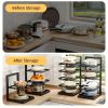 1PC Pot Rack Pot Storage Kitchen Stainless Steel Rack Layered Shelves Under Sink Multi-Layer Household Cabinet