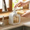 Foaming Soap Dispenser, 300ml And 500ml Dish Soap Dispenser, Refillable Modern Square Pump Bottle Lotion Dispenser, Hand Soap Dispenser For Bathroom