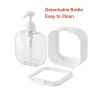 Foaming Soap Dispenser, 300ml And 500ml Dish Soap Dispenser, Refillable Modern Square Pump Bottle Lotion Dispenser, Hand Soap Dispenser For Bathroom