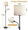 67.32In Mother Daughter Floor Lamp with Linen Shade 3200K Brightness 360¬∞ Adjustable Reading Light Modern Decoration Standing Lamp for Living Room Be